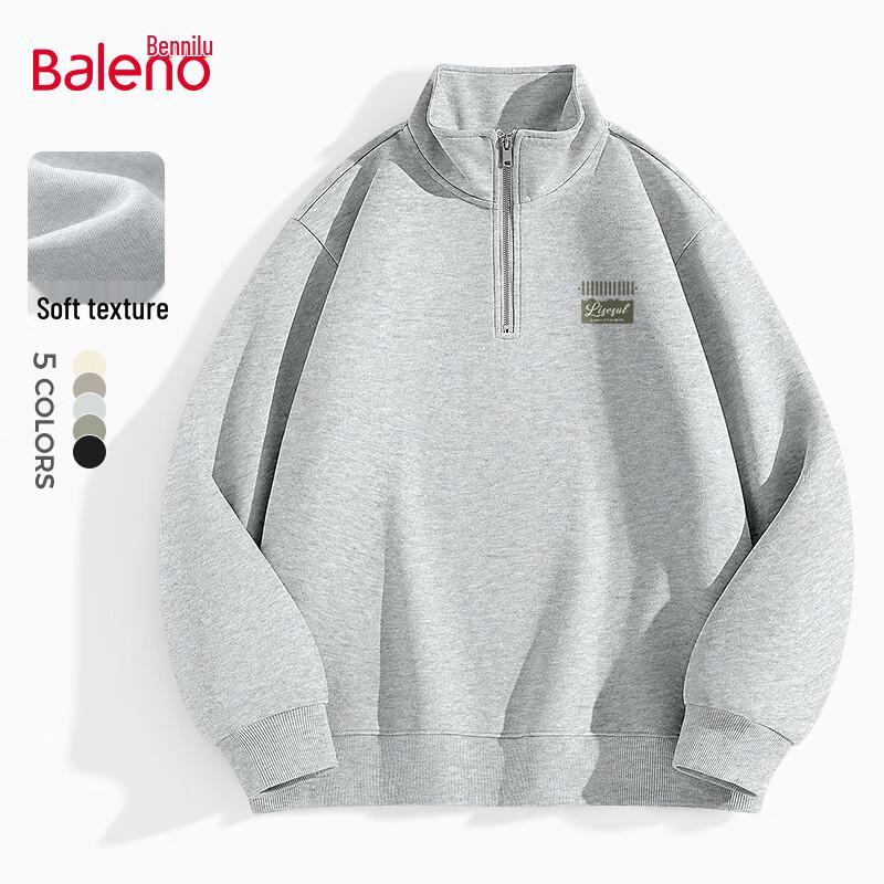 Baleno Men's Loose Fit Heavyweight Cotton Sweatshirt