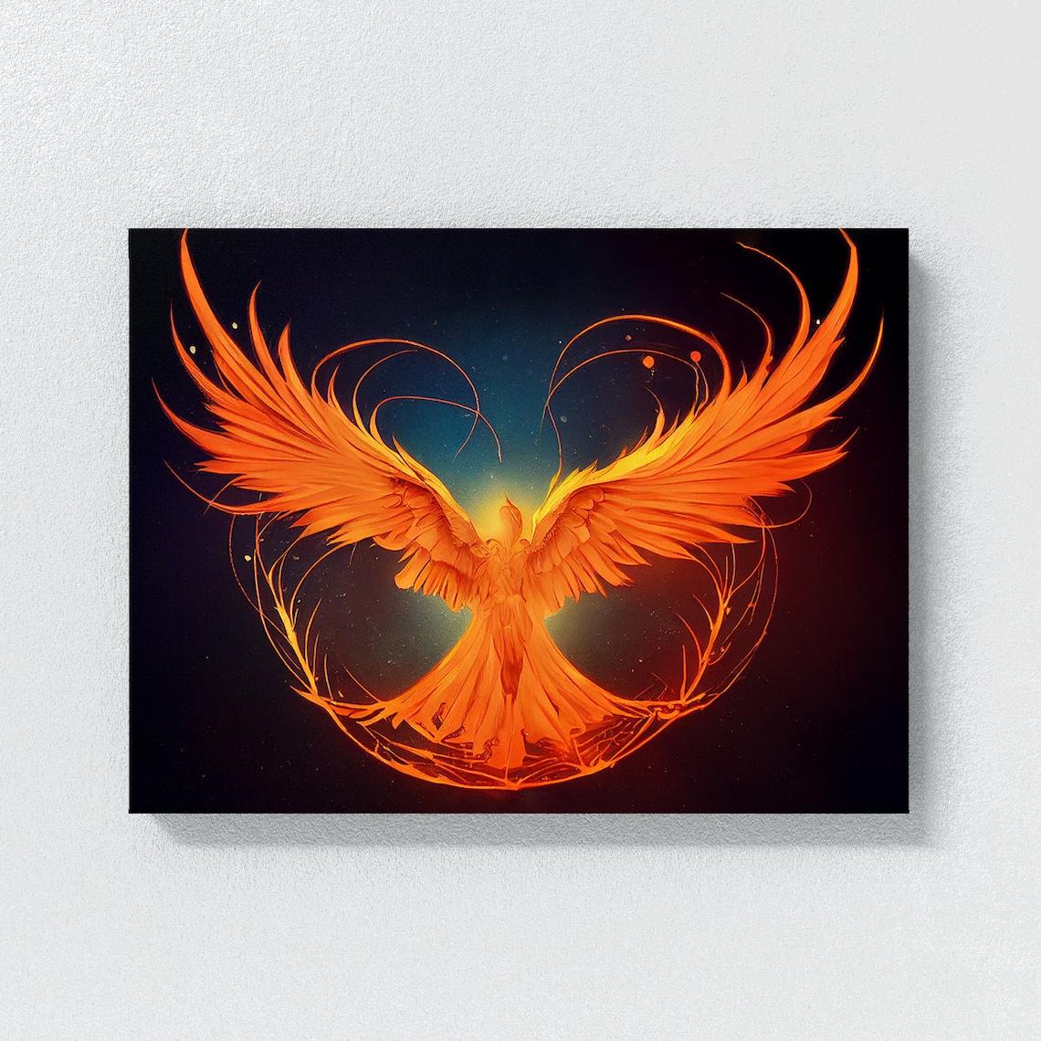 

Плакаты и принты с изображением Феникса, китайские мифологические животные, настенная картина, холст, картина, современная гостиная, домашний эстетический декор 21x30cm No Framed