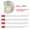 Personalisierter Namens-ID-Anhänger Hohlpfote Anti-Verlust Katzenhalsband Graviertes Personalisierbares Namensschild Haustier DIY Zubehör