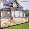 Happy Birthday Fence Banner Champagne Balloon Peony Butterfly Outdoor Yard Decor