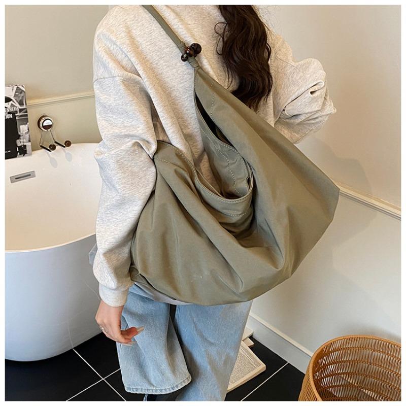 Canvas Bag Women's Large-capacity New Autumn and Winter Versatile Shoulder Shopping Bag Lazy Wind Student Tote Bag