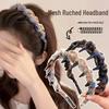 New Mesh Wave Headband: High Skull Non-Slip Hair Clip, Ideal for Face Washing