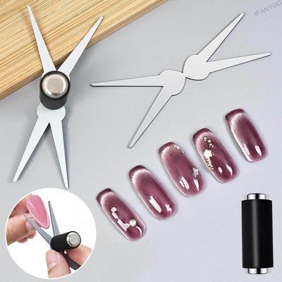 Francouzský Magnet pro Kočičí Oko Speciální Oboustranný Velký Klip ve Tvaru Y Sada Magnetů pro Kočičí Oko Vhodné pro DIY Gelové Leštění Magnetický Nástroj