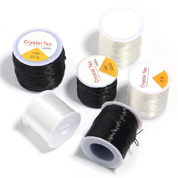 Composants de Bijouterie Essentiels Fil Élastique Multifonctionnel en Polyester pour Bracelets et Colliers Faits Main