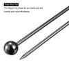 5/8pcs Metal Cocktail Picks Reusable Stainless Steel Cocktail Toothpick Ball Shape for Party Bar Drinks Appetizer Fruits 11cm