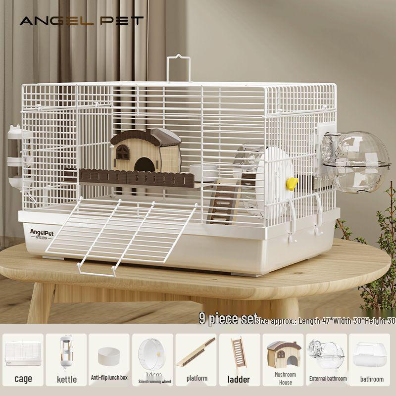 Deluxe Anti-Escape Hamster Cage with Spacious Wire Design.