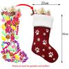 Christmas Ornaments Socks Dog Cat Pendants XMAS Fur Collar Lattice Socks Christmas Tree Decorations Navidad Wholesale 2025