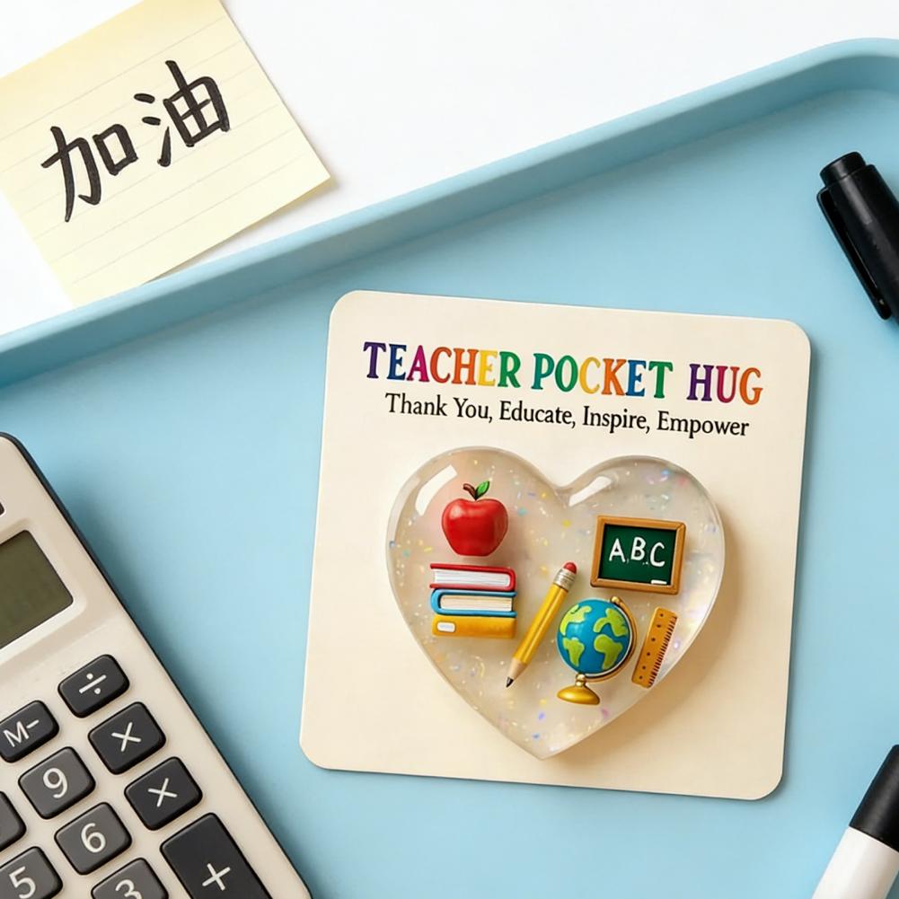 Portable Pocket Hug Mini Teacher Token Teacher Pocket Hug Token Gift Love Heart Shape Appreciation Keepsake Thank You Pocket Hug