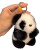 1/2Pcs Plush Panda Keychain Pendant Wallet Key Ring Car Key Holder Lightweight Soft Bag Pendant Panda Key Ring