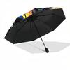 1pc Raccoon Art Automatic Folding Umbrella Portable Collapsible Umbrella for All Seasons, 8-Rib Durable Construction, Perfect Gift 031