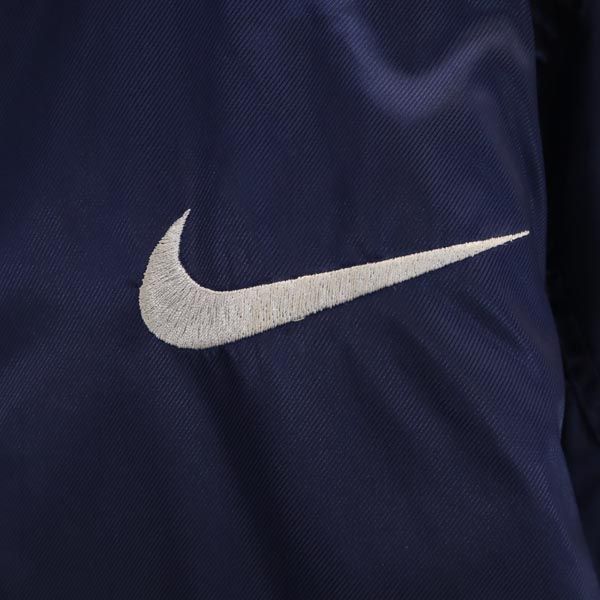 Nike 90s 00s Old White Tag Buckswash Logo Batting Coat M Navy White Tag Kid's Used