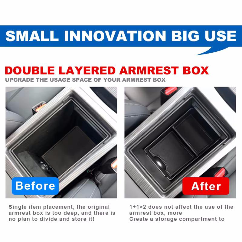Armrest Box Storage Box For jaecoo j7 PHEV 2025 2025 2025 Car Central Armrest Storage Box Content Center Console Accessories