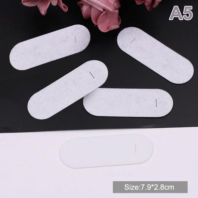 100Pcs Oval Non-Woven Tear Drop Snap Clips Spacers Rectangle Felt Pads Patches
