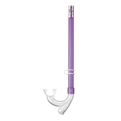 REEF TOURER Children's Snorkel, Purple (RSP2109J) with Drain Valve for Safety In Case Water Gets Inside the Pipe