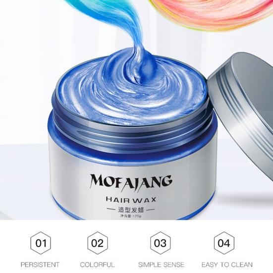 Yousheng 120G Crème colorante jetable pour cheveux Cire colorante pour cheveux Non grasse Haute saturation Effet naturel Non gras Séchage rapide Moulage rapide Sûr