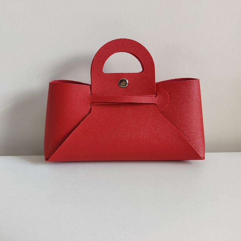 

Многоцветная портативная высококачественная сумка для очков: Универсальное, стильное решение для хранения и хранения сувениров 19*5*13.9 cm красный