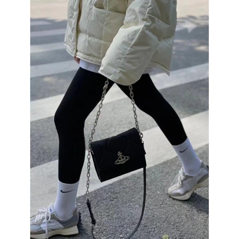 Cowboy Řetízková Klopa Hobo Kabelka Jednoduchá Černá Univerzální Malá Čtvercová Nylonová Taška přes Rameno Messenger