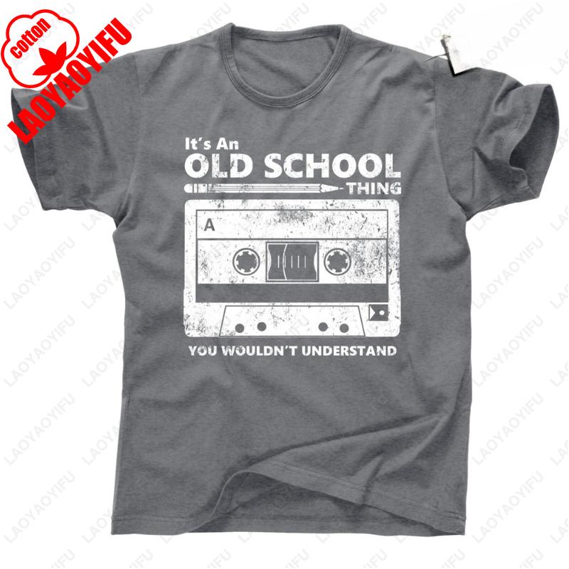 Old School Mixtape Cassette Pencil Rewind Vintage 80s 90s Tees TShirt Throwback Wen Women Classic Fashion Streetwear Cotton Tops