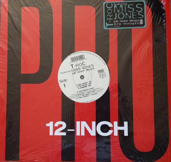 12inch Record T-ROC - Citi Never Sleeps / Mirages PRO74590 Profile Records 1996 US Rap & Hip-Hop/R&B Used