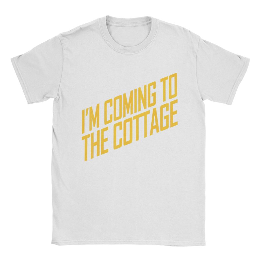 Im Coming To The Cottage Cozy Escape Typography   TShirts for Unisex Heated Rivalry  Cotton Tee Shirt O Neck T Shirts XL Tops