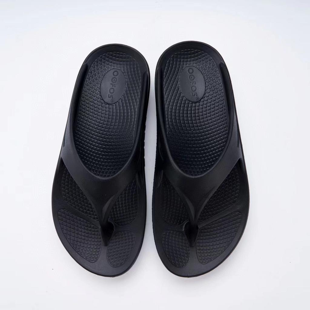 Youth Summer Sports Flip-Flops Solid Color Simple Thick-Soled Thong Sandals