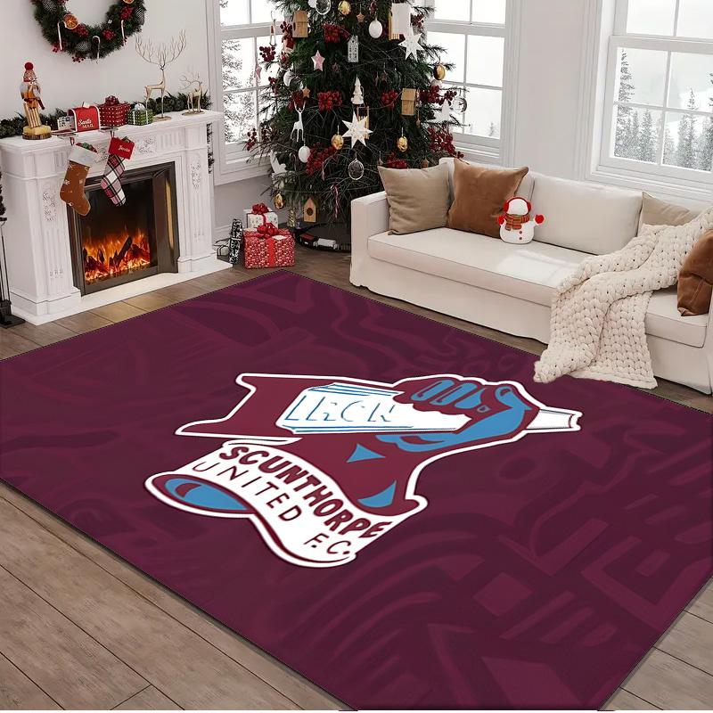 1PC rug Scunthorpe Fc Emblem Carpet, Chair Rug,Area Rug for Office Bedroom living rooms bedroom, Doormat decor Christmas fan gifts