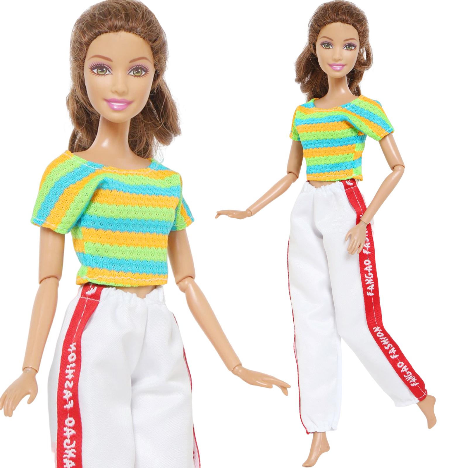 30 см 1/6 Одежда и аксессуары для кукол Спортивные наряды + Шляпа + Сумки + Носки Крутая — фото 3