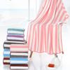 Coral Fleece Towel Strong Water Absorption Stripes Thickened Soft Skin Friendly Breathable High-quality Absorbent Bath Towel