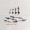 14/16G Stainless Steel Multipurpose Conical Tongue, Nipple & Bridge Piercing Ring