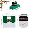 Christmas Snowman Toilet Seat and Cover Set - 3 Pieces