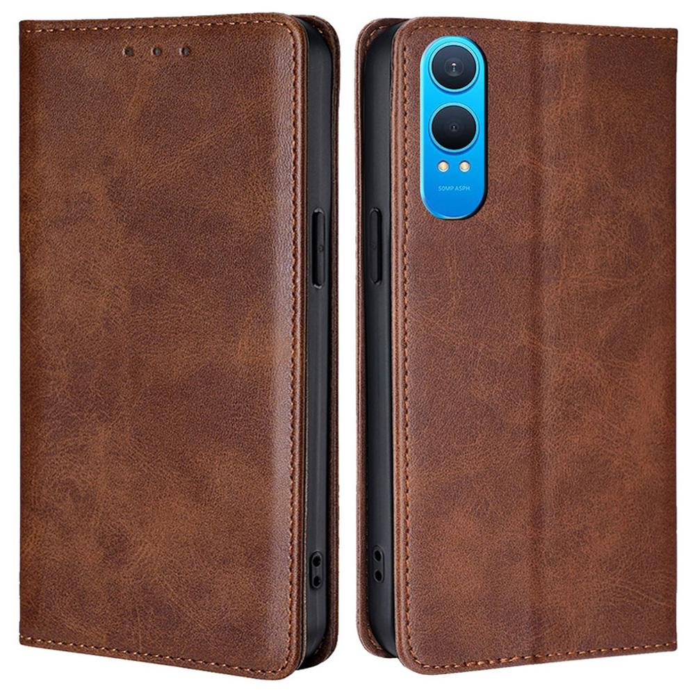 

For OnePlus Nord CE4 Lite 5G/Oppo K12x 5G (China) Case PU Leather Calf Texture Phone Wallet Cover B