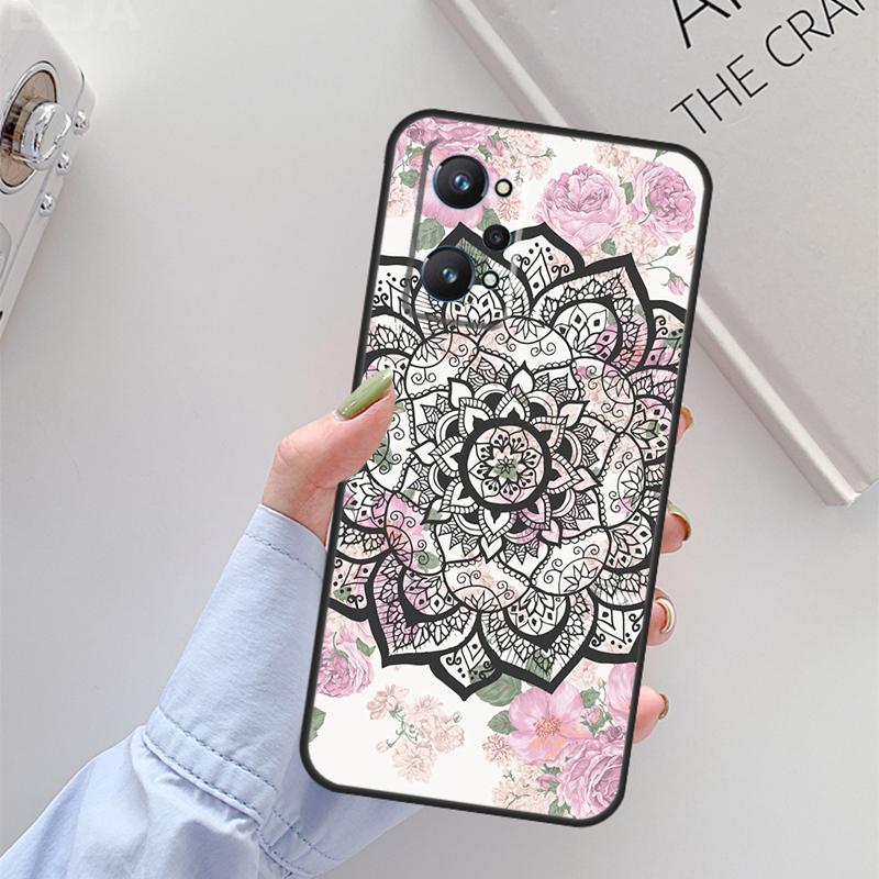 Flowers Mandala Floral For Realme GT 7 Pro GT 6T 6 5 C67 C61 C55 C53 C51 C21Y C25S C75 10 11 12 13 14 Pro Plus Case