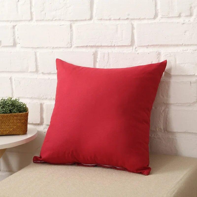 candy colored pillowcase solid color throw  birthday   decorative  funda de almohada kussensloop