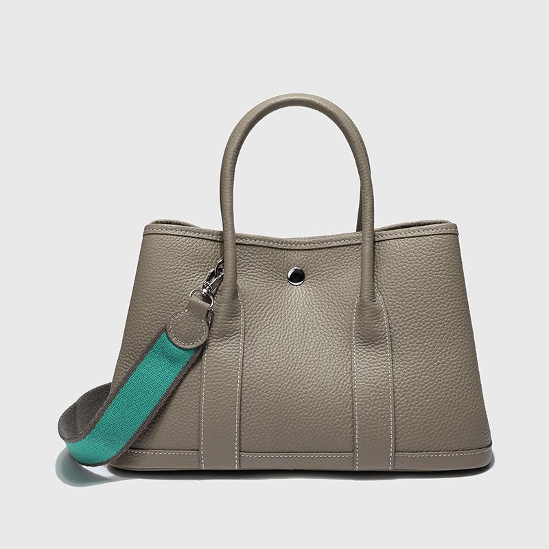 New Leather Garden Bag Fashion First Layer Cowhide Women's Bag Versatile Large Capacity Women's Handbag Pure Leather Tote Bag