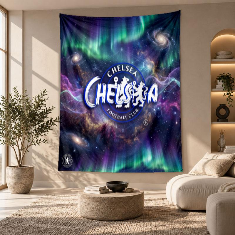 Decorative Tapestry,Chelsea FC Printed Wall Art, Lightweight Wall Hanging For Bedroom Background