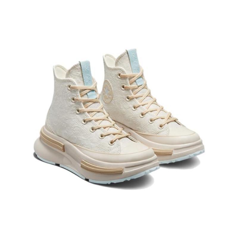 Converse Run Star Legacy CX Platform Swirl Jacquard Versatile Everyday High-Top Canvas Unisex Beige