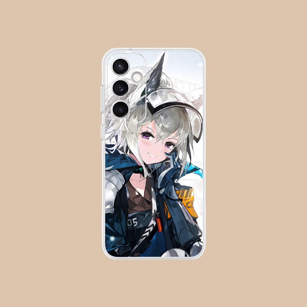 Arknights Grani Clear Mobile Phone Case for Samsung Galaxy S25 S24 S23 S22 S21Plus FE Ultra Colorful Cover
