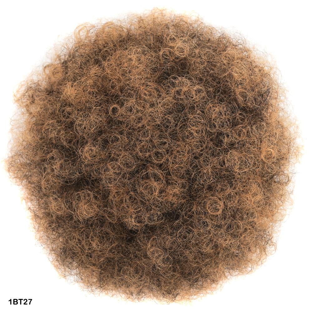 Afro Puff Hair Bun Dreadlock Drawstring Ponytail with Curly Hair Chignon Synthetic Hairpiece Scrunchies for Women