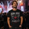 Bonjovi The Forever Tour 2026 T-shirt Été 100% Coton Unisexe Unisexe Unisexe Manches Courtes Y2k Hiphop Col Rond T-shirts