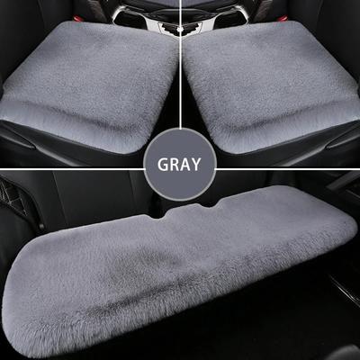 Short Plush Car Seat Cover Soft Winter Warm Auto Seat Cushion Skin-Friendly Washable Universal Vehicle Chair Protector