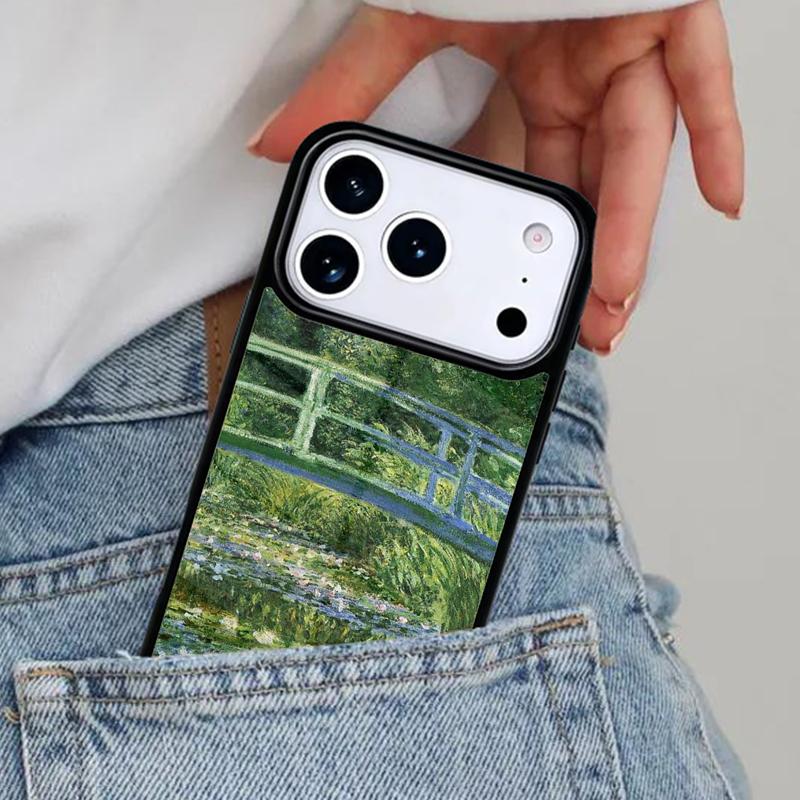Claude Monet Painting Phone Case for iPhone 16e 15 14 13 12 17 Pro Max Plus Air 17pro Cover Coque