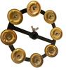 Cymbal & Bell Drum Rack with Shaker and Double Row Gold Cymbal