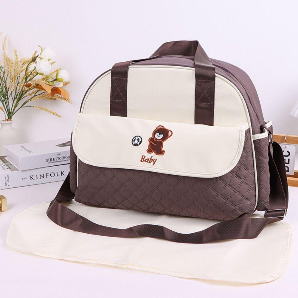 Creative Cartoon Mommy Bag Large Capacity Portable Diaper Bag Mommy Crossbody Bag  Daily Use