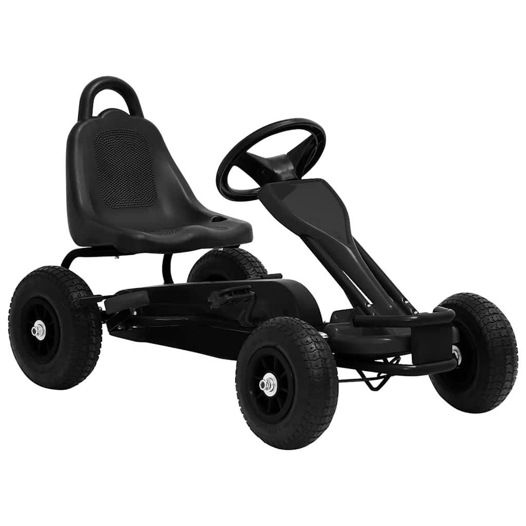 Tret Go-Kart mit Luftreifen Schwarz