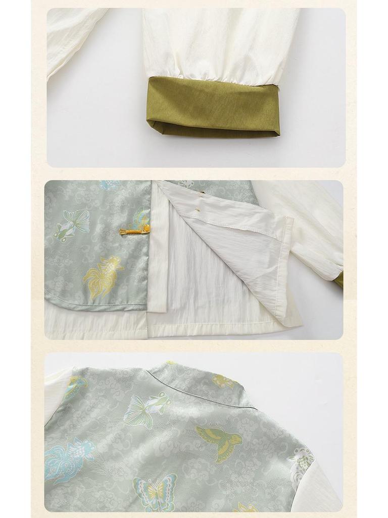 Boys' Long-Sleeve Tang Suit Hanfu Set - Chinese Style Children's Mid-Autumn Festival Costume