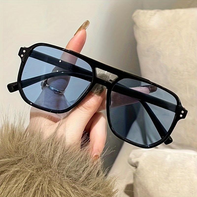 Rectangular Women's Fashion Glasses Perfect for Everyday Wear and Travel PC Lens Anti-Reflective and Lightweight