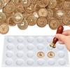 Silicone Mold Scrapbooking Resin Casting Silicone Mat for Wax Seal Stamp Wax Sealing Mat 24-Cavity