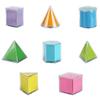 Detachable Geometric Shapes Blocks Transparent Game Math Toys 3D Geometric Cube  Learning Materials