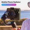 Back Clip Type Phone Game Cooling Fans Cooler Dual Fan Quick Cooling Abs Semiconductor Strong Wind Game Radiator For Smartphone