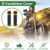 Motoforti Universal Motorcycle Hand Grips Cover Rubber Aluminum Alloy Handlebar Cover for Motorcycle Scooter 1 Pair